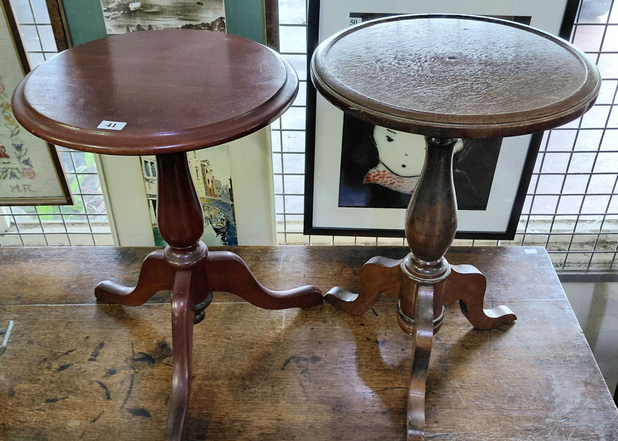 41 · TWO WINE TABLES