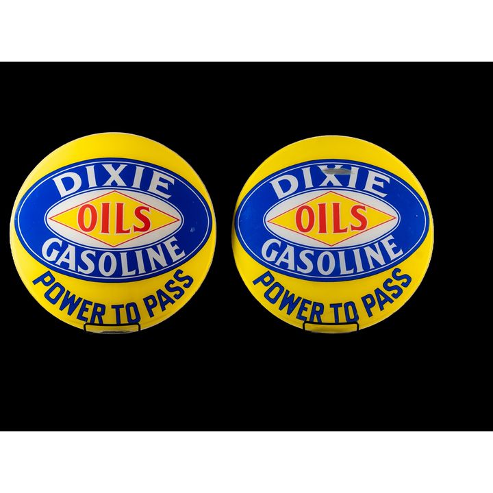 Pair Of Dixie Gasoline Oils Power To Pass Gas Globe Lens