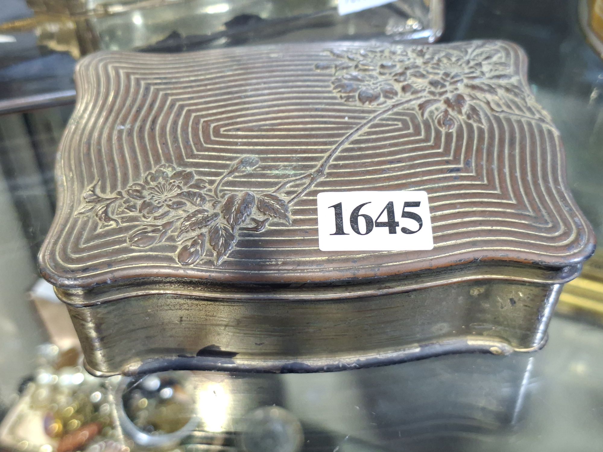 Metal Jewellery Box With Contents