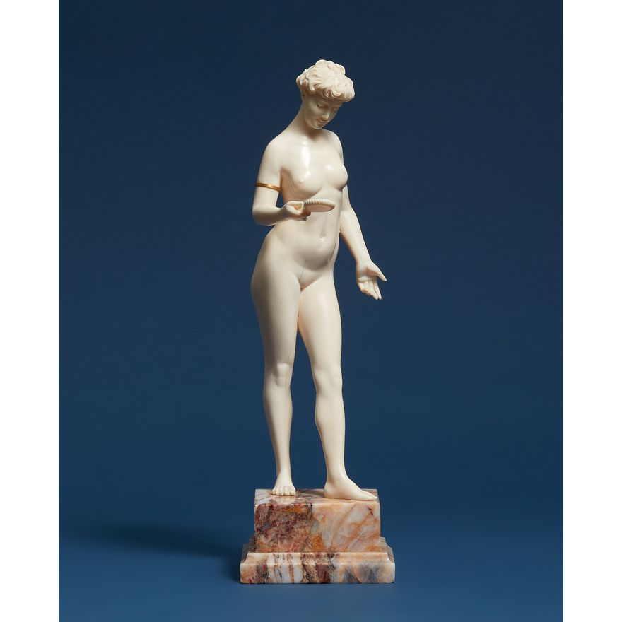 Nude with a hand mirror by Louis Sosson (1905 - 1930)