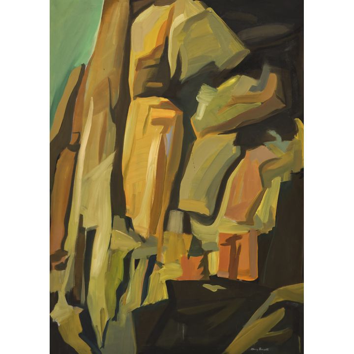 Harry Bonath ''Cliff Rocks'' Large Oil