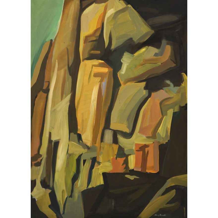 Harry Bonath ''Cliff Rocks'' Large Oil