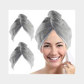 Jeniffer Hair Drying Towel-Grey | SJ 51496/558 B2 (S6 CB)
