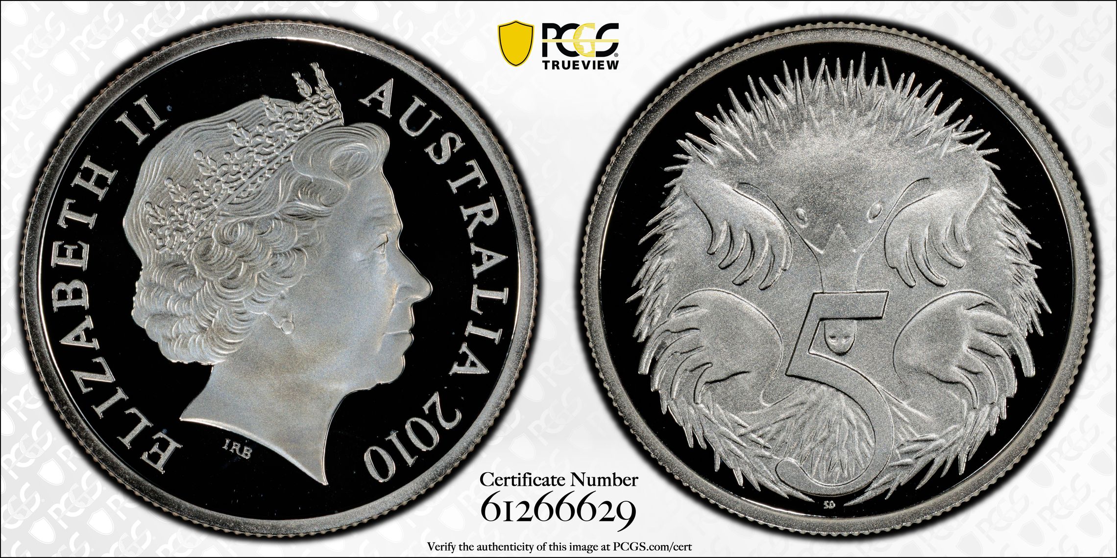 Silver, POP 6/0, Five Cent, 2010, PCGS PR70DCAM