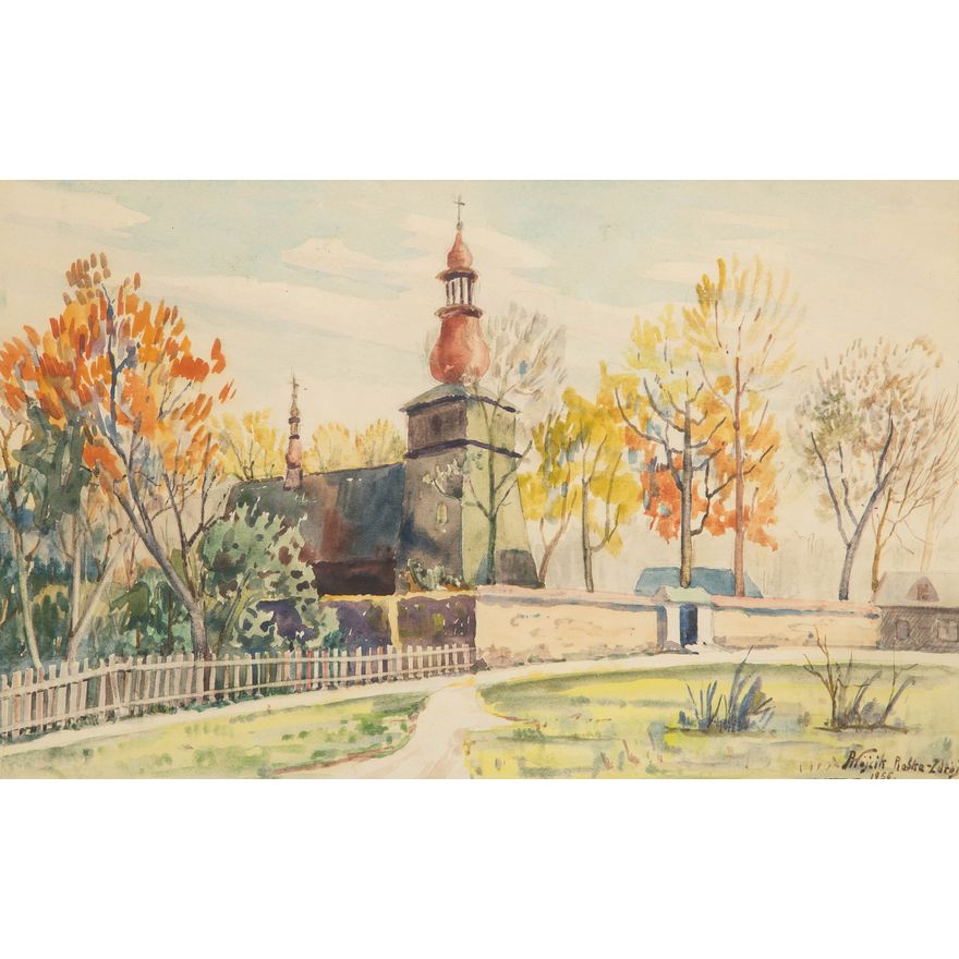 Franciszek Wójcik | Kościół św. Marii Magdaleny w Rabce, 1956 r.