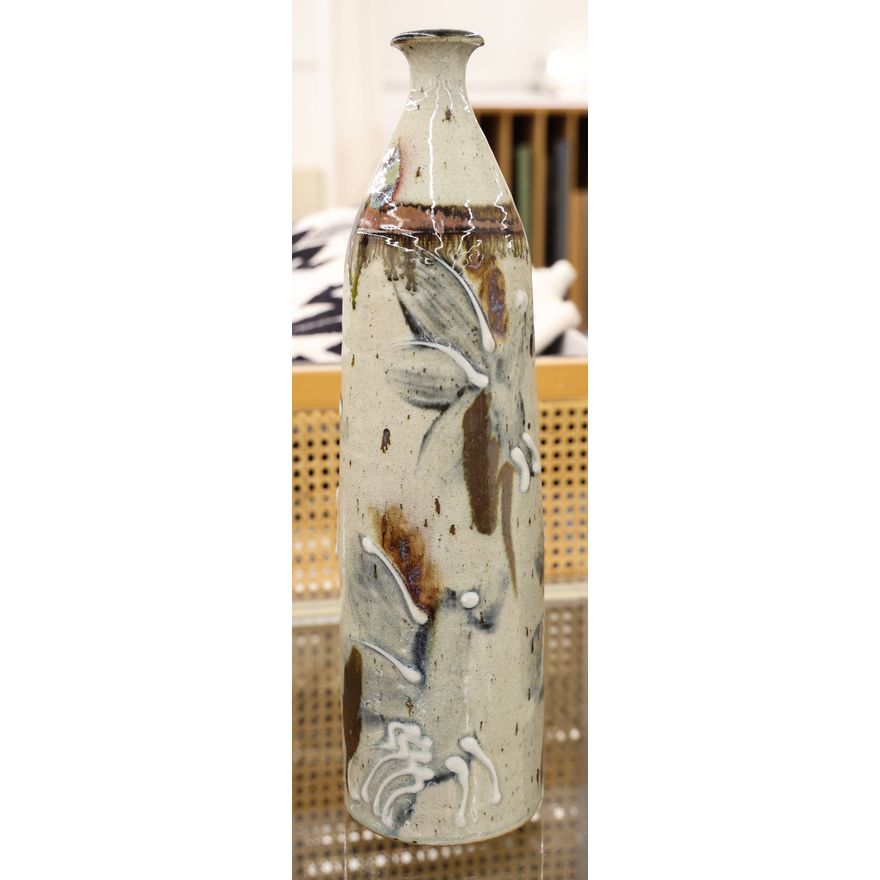 Gerald Newcomb Stoneware Tall Vase 18''