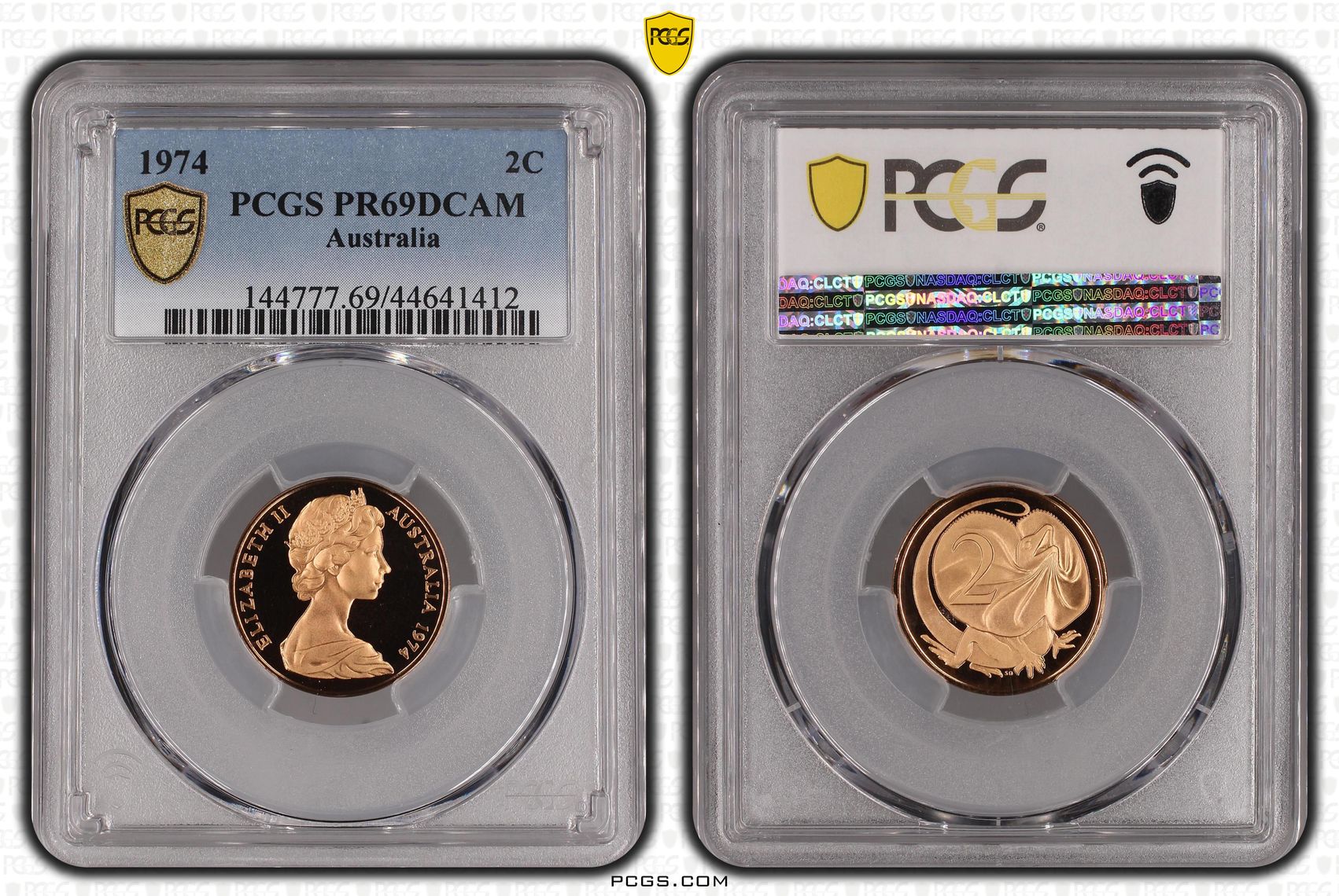 Two Cent, 1974, Pcgs Pr69dcam