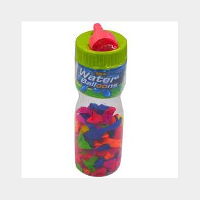 Mu Bear Co- 125 Fluorescent Water Balloons in a Bottle with Nozzle Toy - Summer Fun for kids -- 51736/3682 SN B2 (S8)