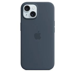APPLE iPHONE 15 SILICONE CASE WITH MAGSAFE - STORM BLUE - 51544/11154