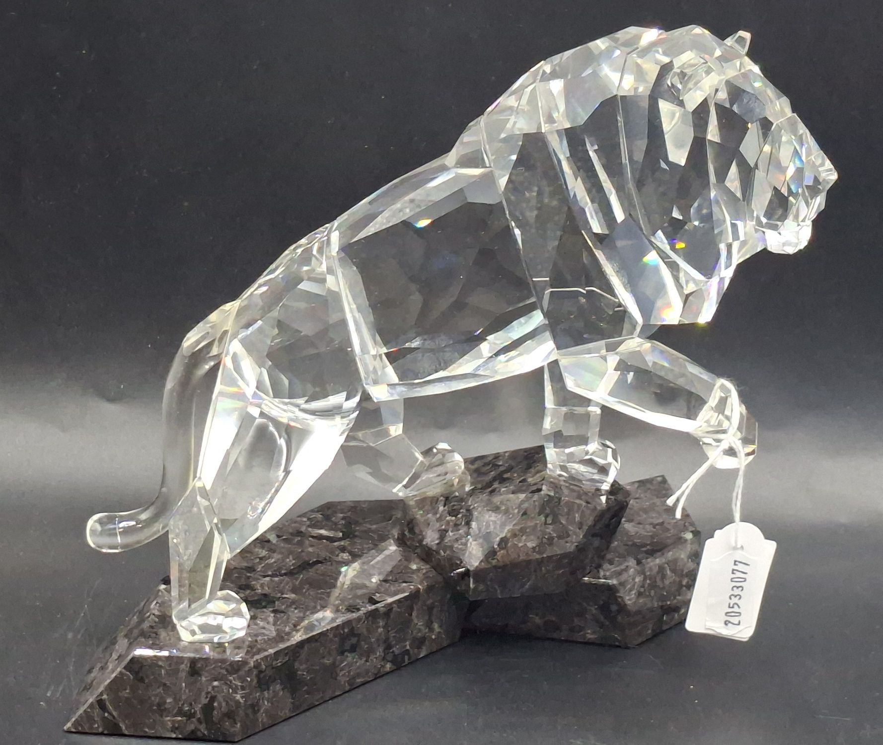 77 · SWAROVSKI CRYSTAL LION FIGURINE
