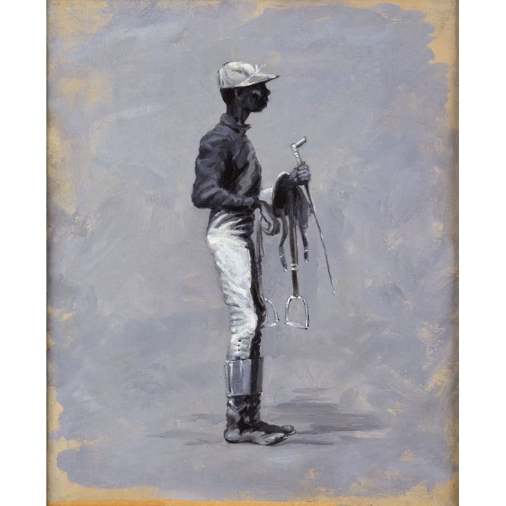 Frederic Remington (1861-1909), Untitled ("How the Derby was Won," jockey, 1889)