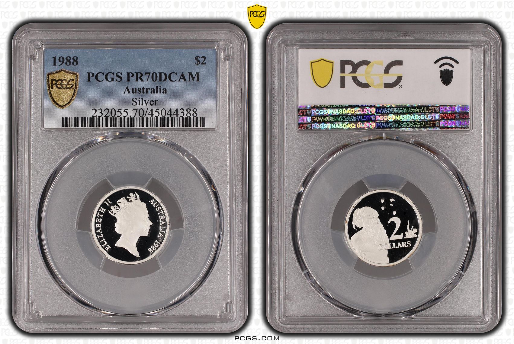 Elizabeth II, Silver, Two Dollar, 1988, PCGS PR 70DCAM
