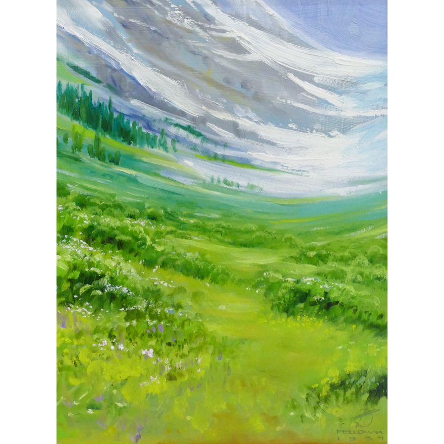 Jack Fellows ''Banff Landscape''1984 Oil