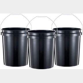 UNITED SOLUTIONS 5 GALLON BUCKET HEAVY DUTY PLASTIC BUCKET COMFORTABLE HANDLE EASY TO CLEAN PERFECT FOR ON THE JOB HOME IMPROVEMEN