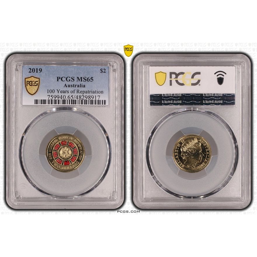100 Years of Repatriation - Colorized, Two Dollar, 2019, PCGS MS65