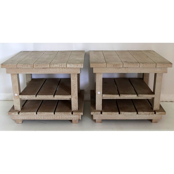 PAIR OF PAINTED PEDESTALS
