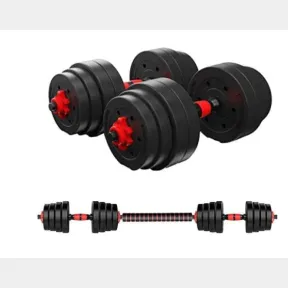 30kg Plastic Cement Indoor Fitness Weight Lifting Adjustable Dumbbells Dumbbells | USED