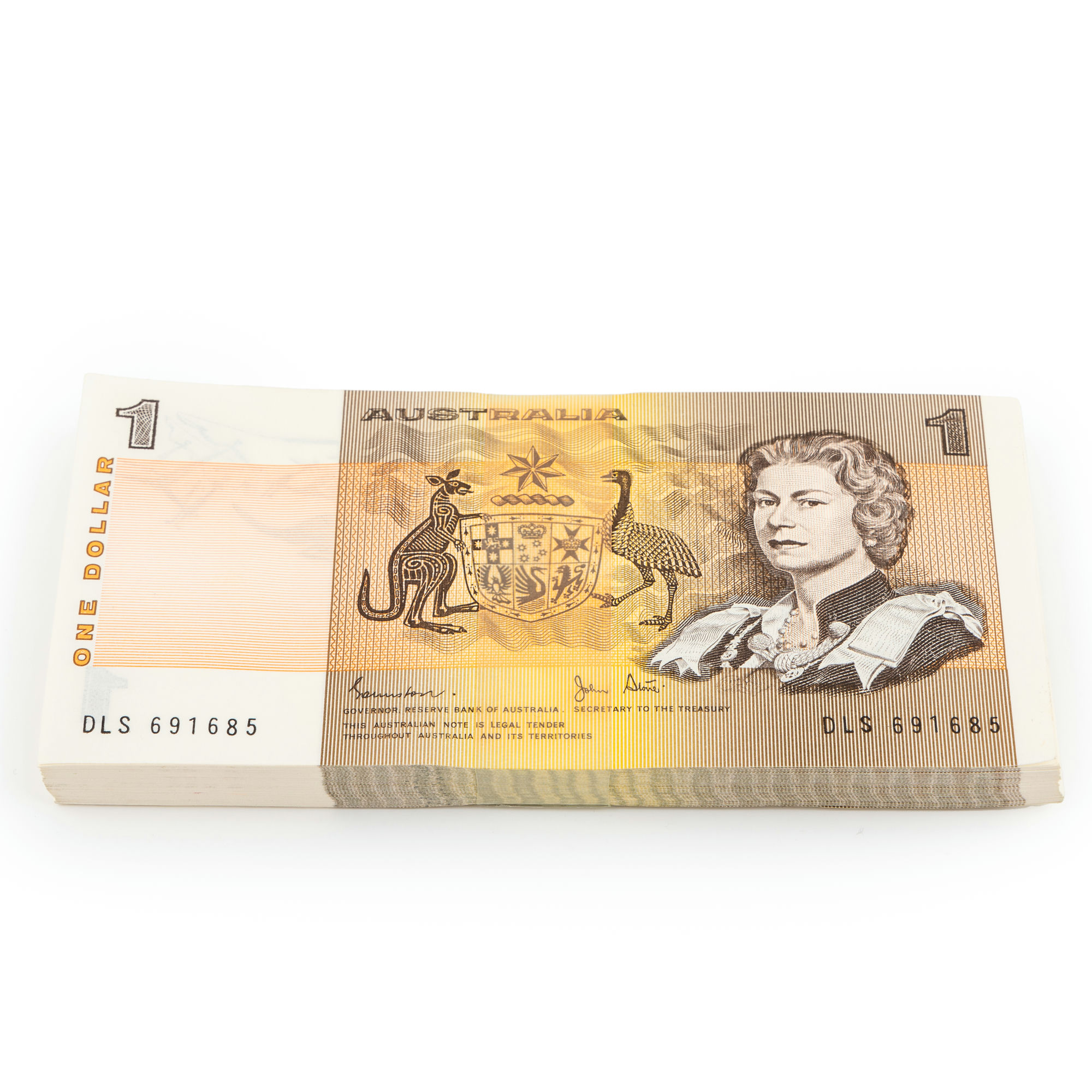 Johnston/Stone, Bundle, One Dollar, 1982, UNC