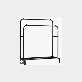MULTI-PURPOSE HANGING RACK BLACK - WHITE