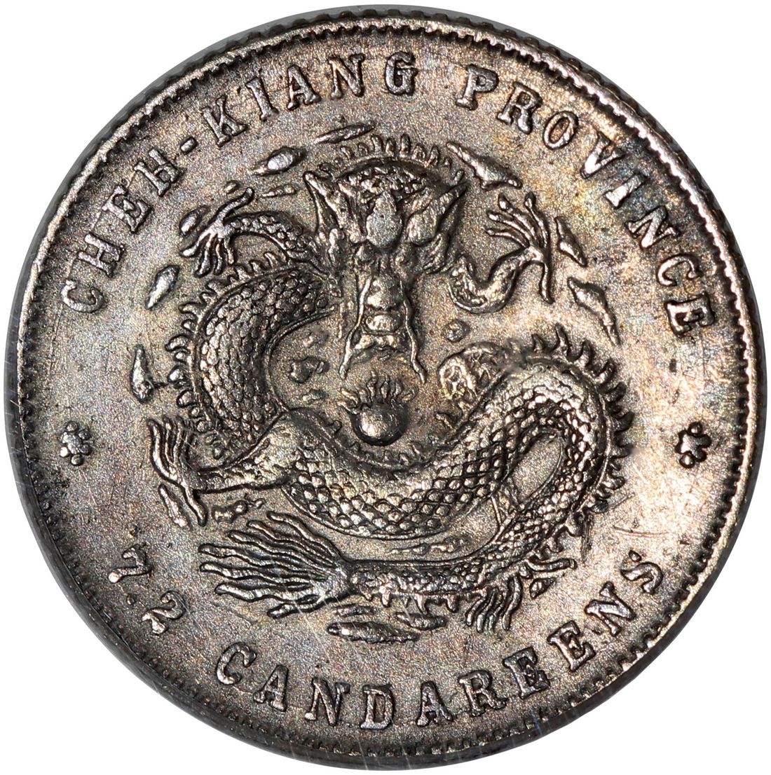China, Qing Dynasty, Chekiang Province, [PCGS Genuine] silver 10 cents ...