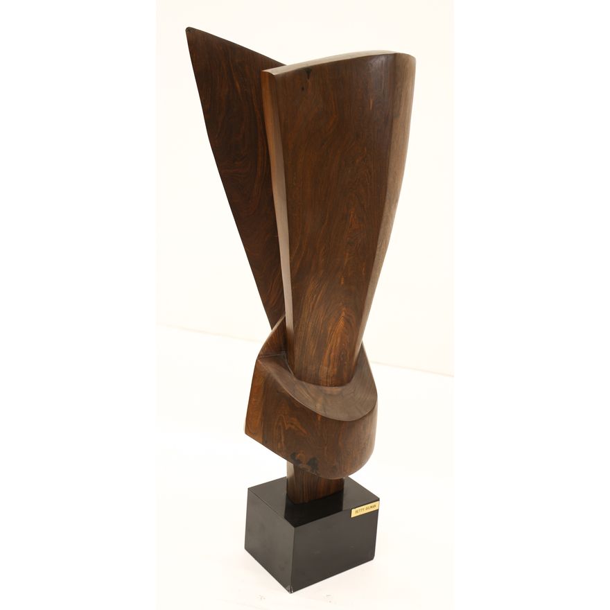 Betty Gilman ''Sentinel'' Walnut Sculpture