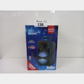 PORTABLE BLUETOOTH PACK WITH HEADPHONE AND 8'' KARAOKE SPEAKER