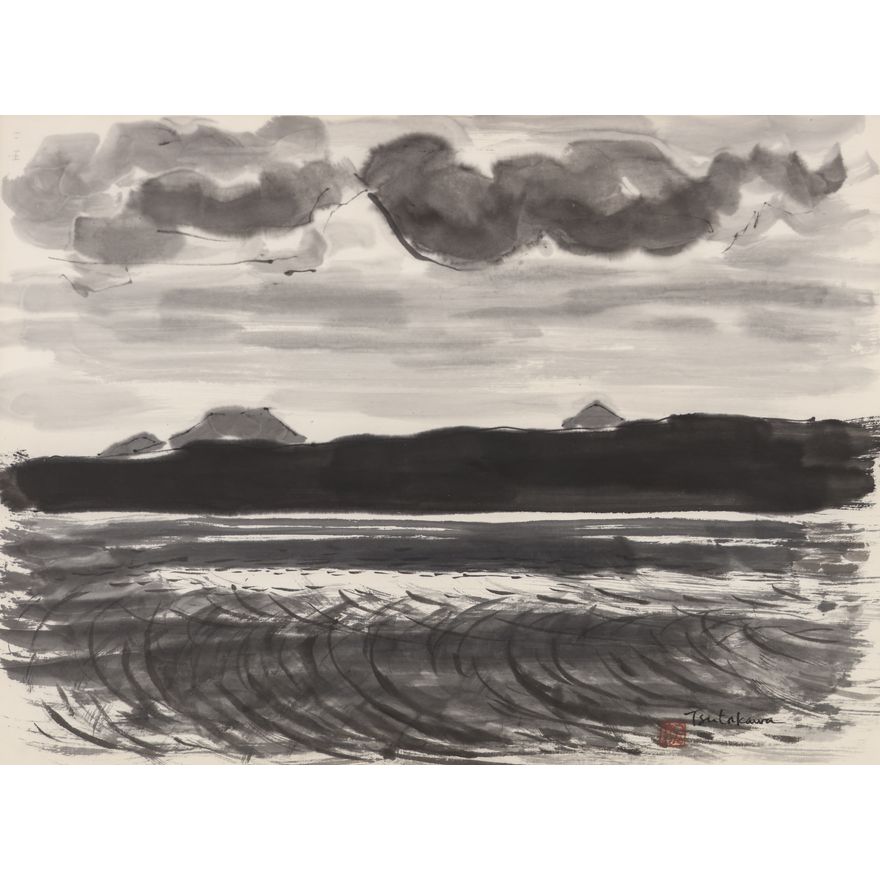 George Tsutakawa ''Late Afternoon Tide'' 1984 Sumi