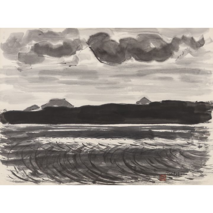 George Tsutakawa ''Late Afternoon Tide'' 1984 Sumi