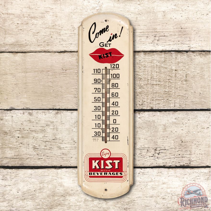 Come In! Get Kist Beverages Tin Thermometer Sign