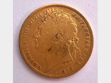 1821 GEORGE IV LAUREL HEAD GOLD SOVEREIGN