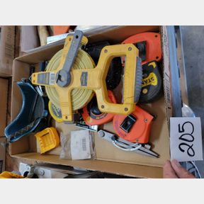 Collection of tape meassures, some other tools