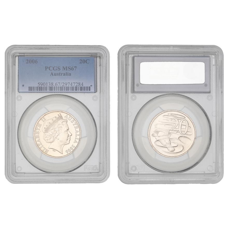 271 · Elizabeth II,  , Twenty Cent, 2006, PCGS MS67