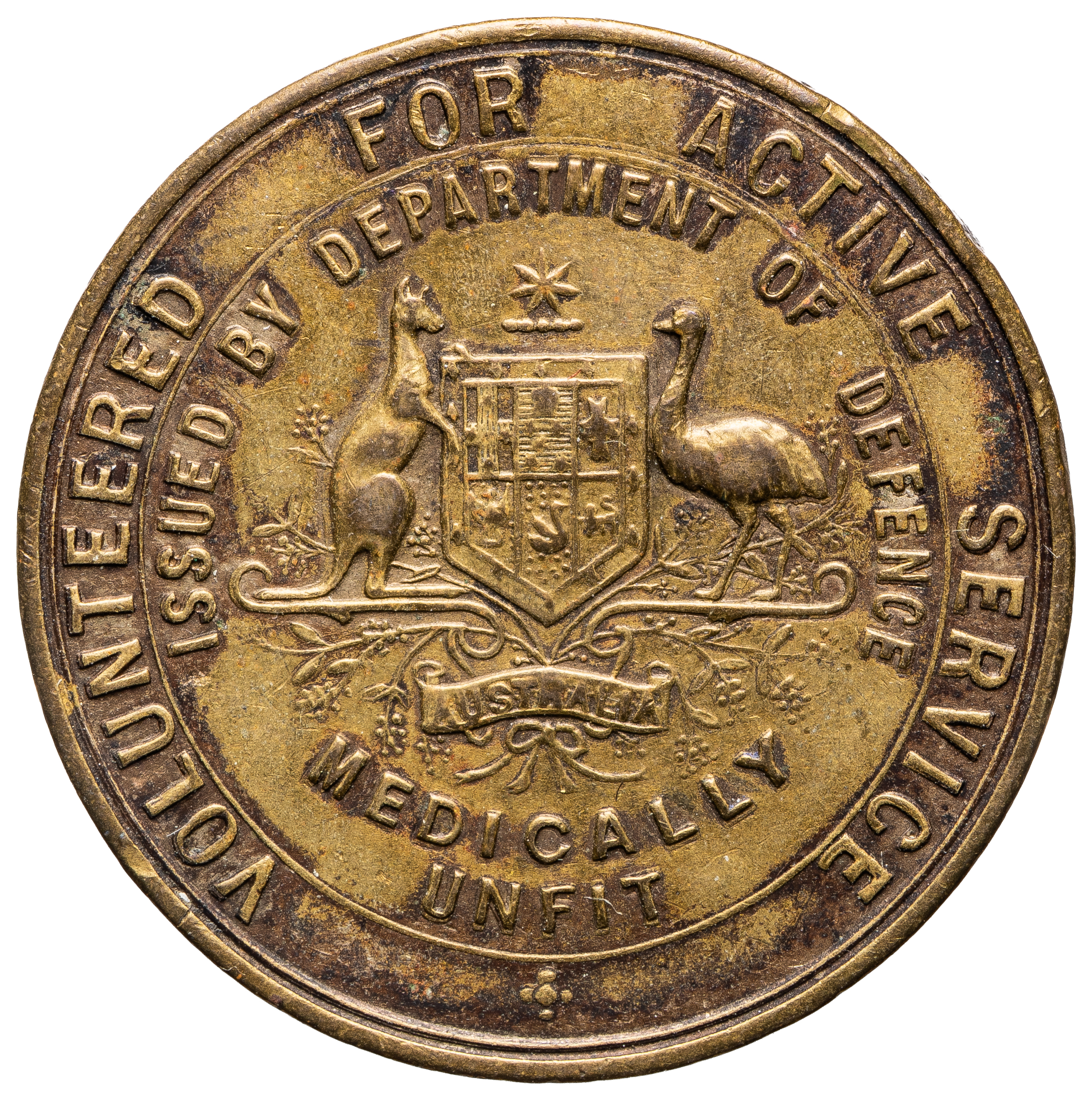 Volunteered For Active Service - Medically Unfit, WWI, VF