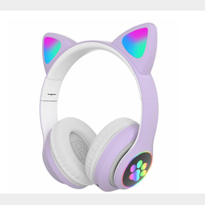 CAT EAR WIRELESS HEADPHONES HEADSET FOR SMART PHONE - STN-28