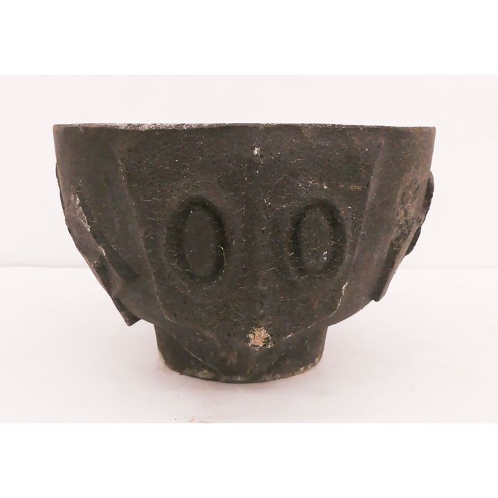 Edward Brownlee MCM Cast Stone Sculptural Bowl- 6x13'' with some chipping