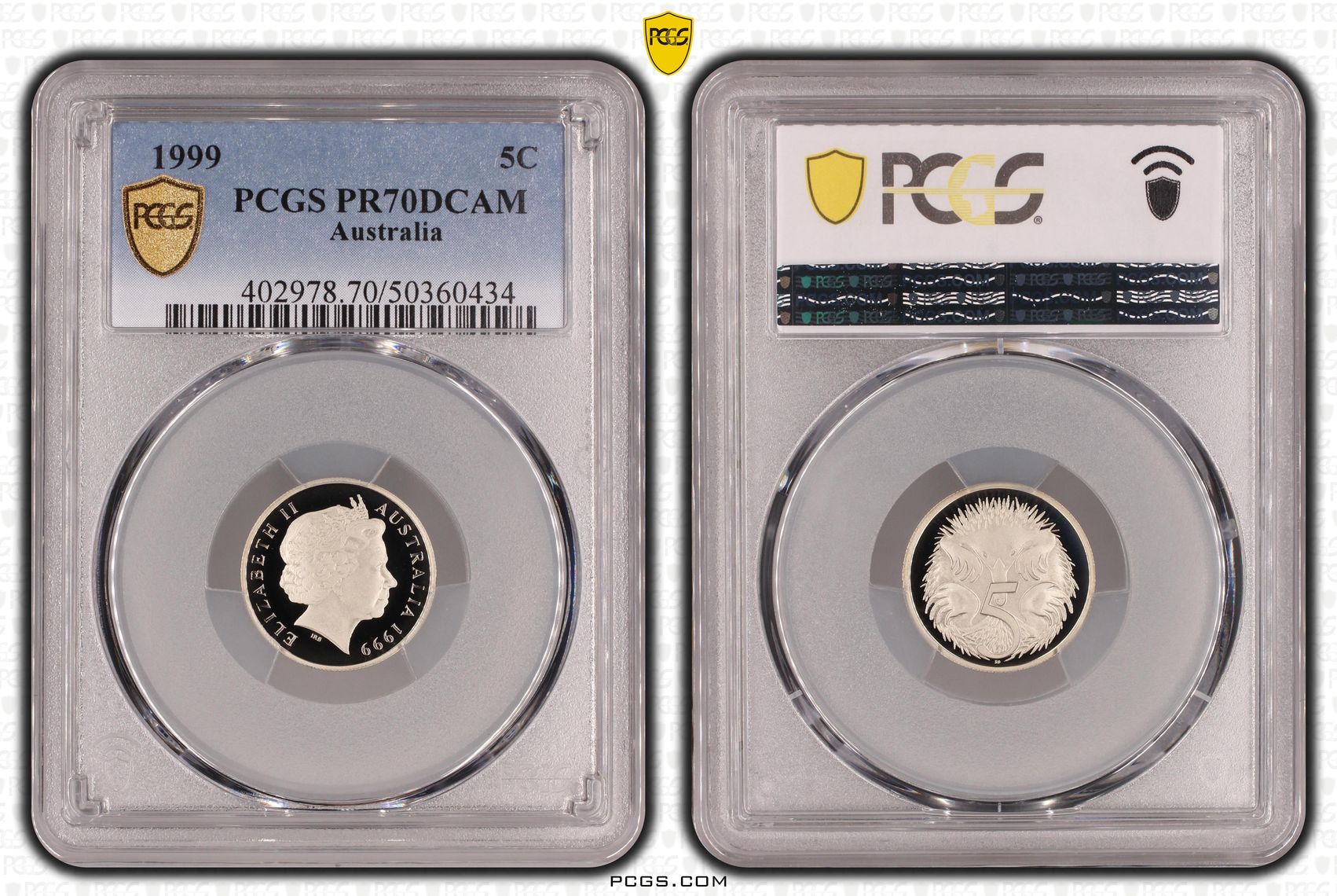 Five Cent, 1999, PCGS PR70DCAM