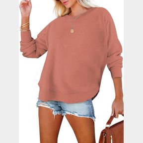 SHEWIN OVERSIZED SWEATSHIRT FOR WOMEN 2024 CASUAL LONG SLEEVE PULLOVER CREWNECK FALL FASHION