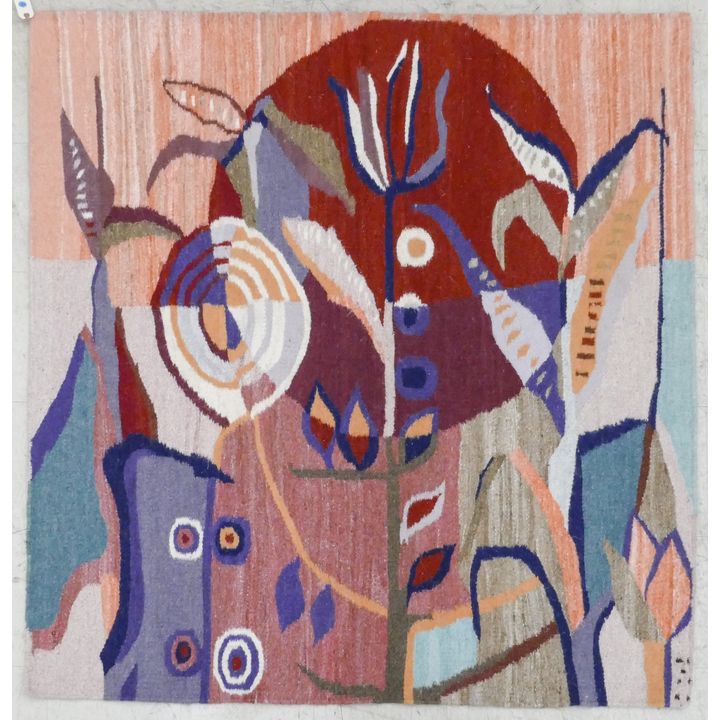 Masana Modern Hanging Floral Abstract Tapestry 5'3''x5'