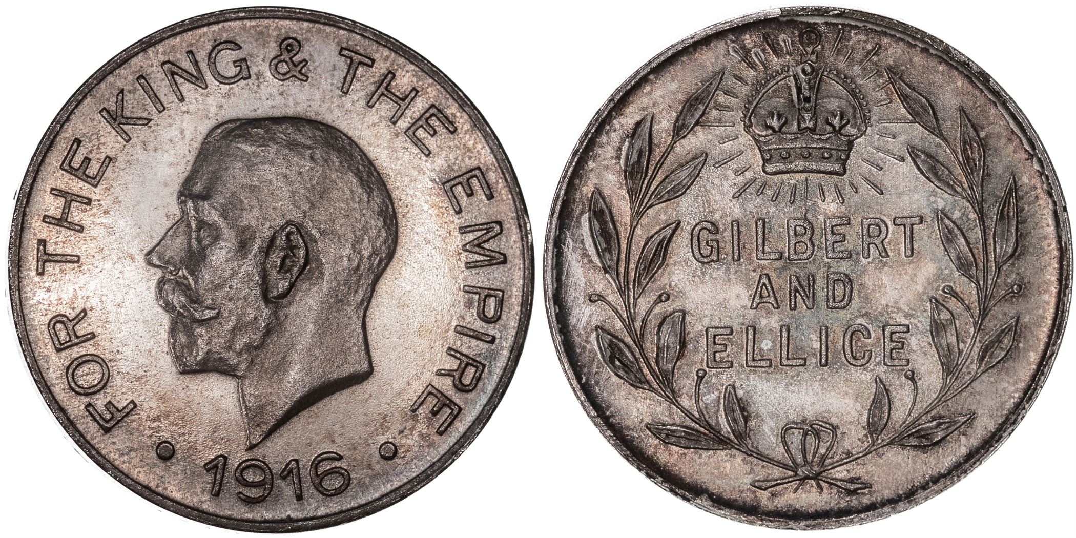Gilbert & Ellice Islands, 1916, UNC