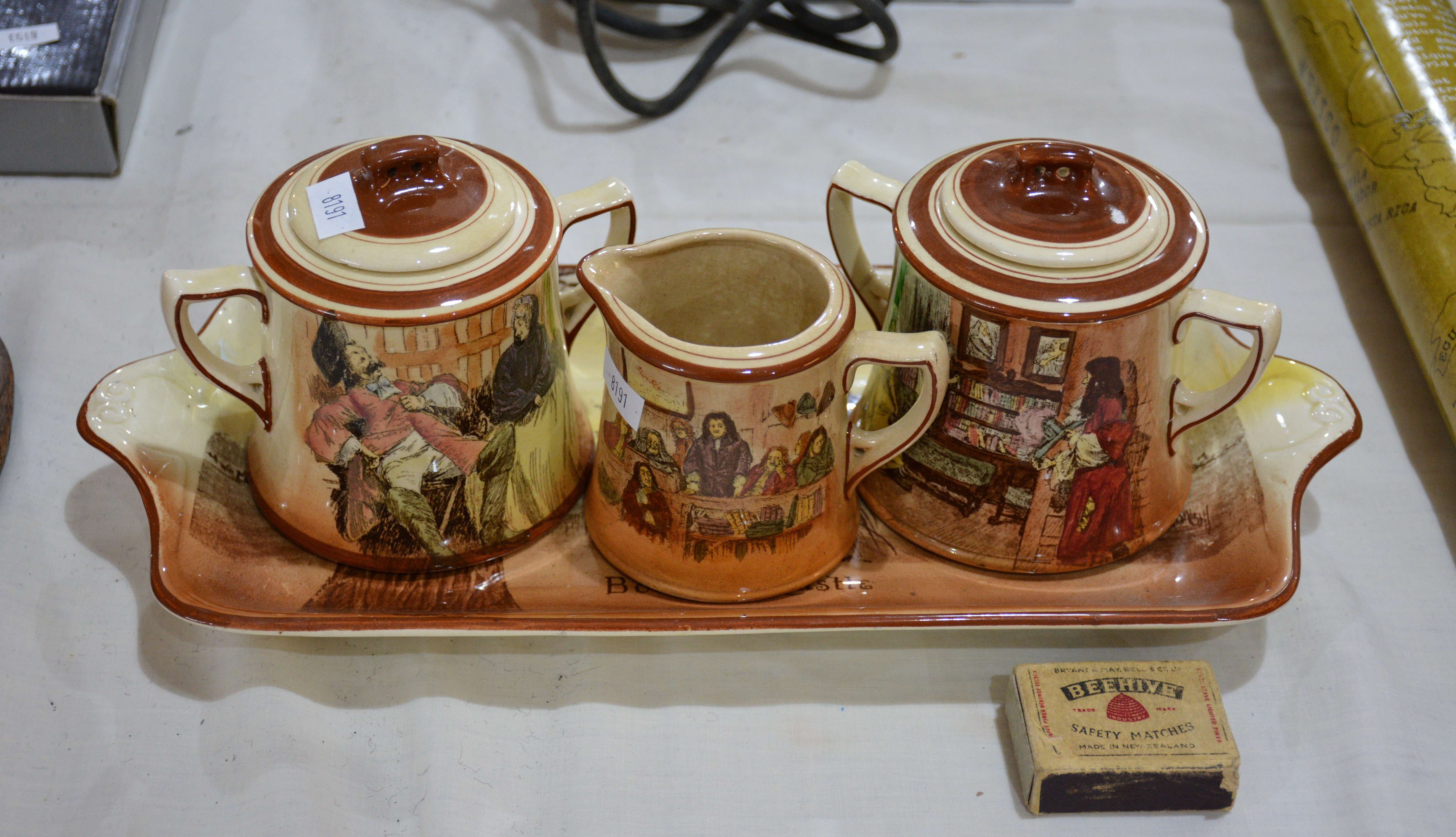 Royal Doulton Pieces on Tray — sold at auction in New Zealand for $30