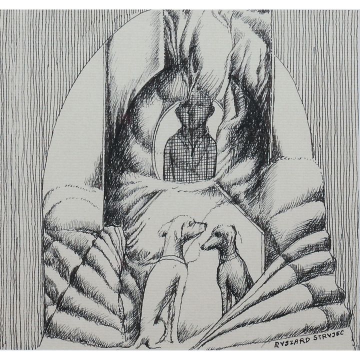 Ryszard Stryjec | Kompozycja symboliczna, l. 70.