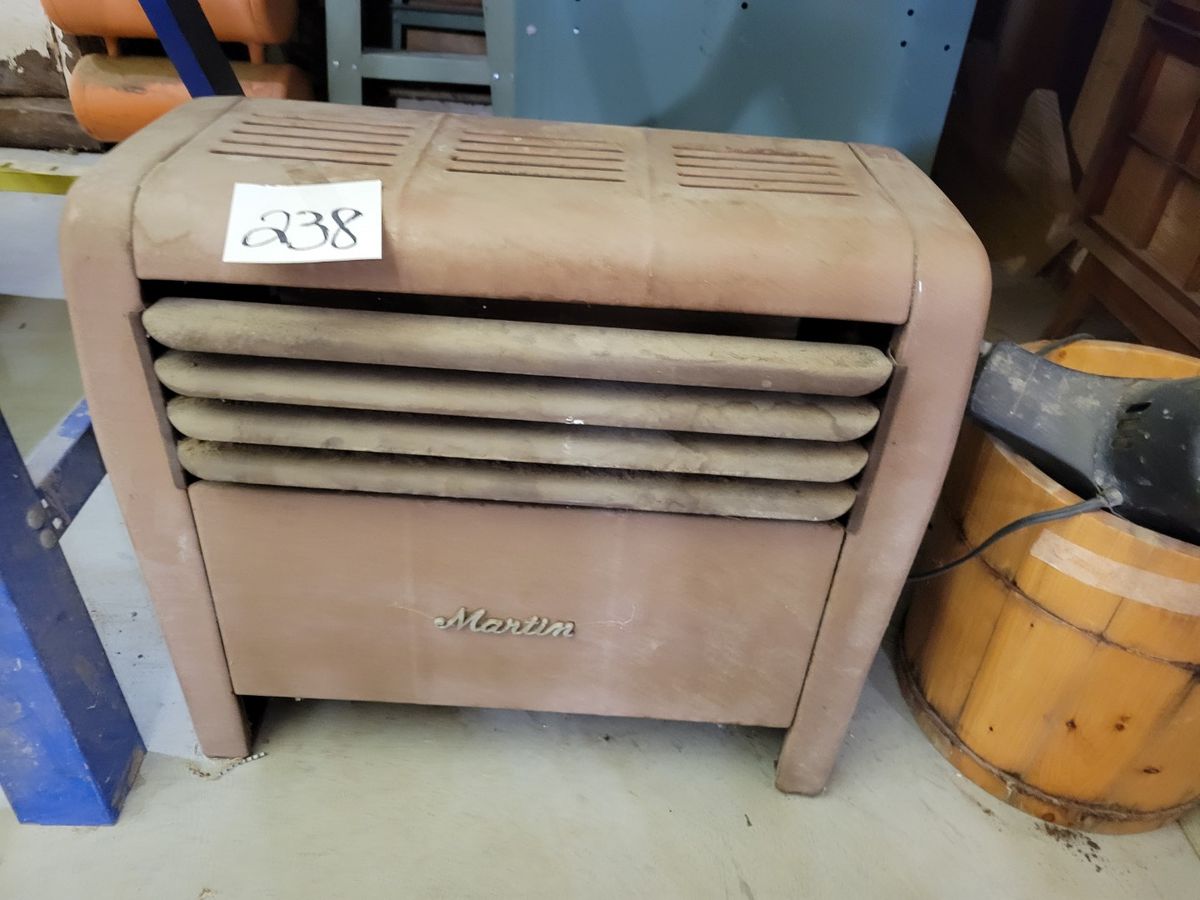 Vintage Martin gas heater Midwest Auctions, LLC