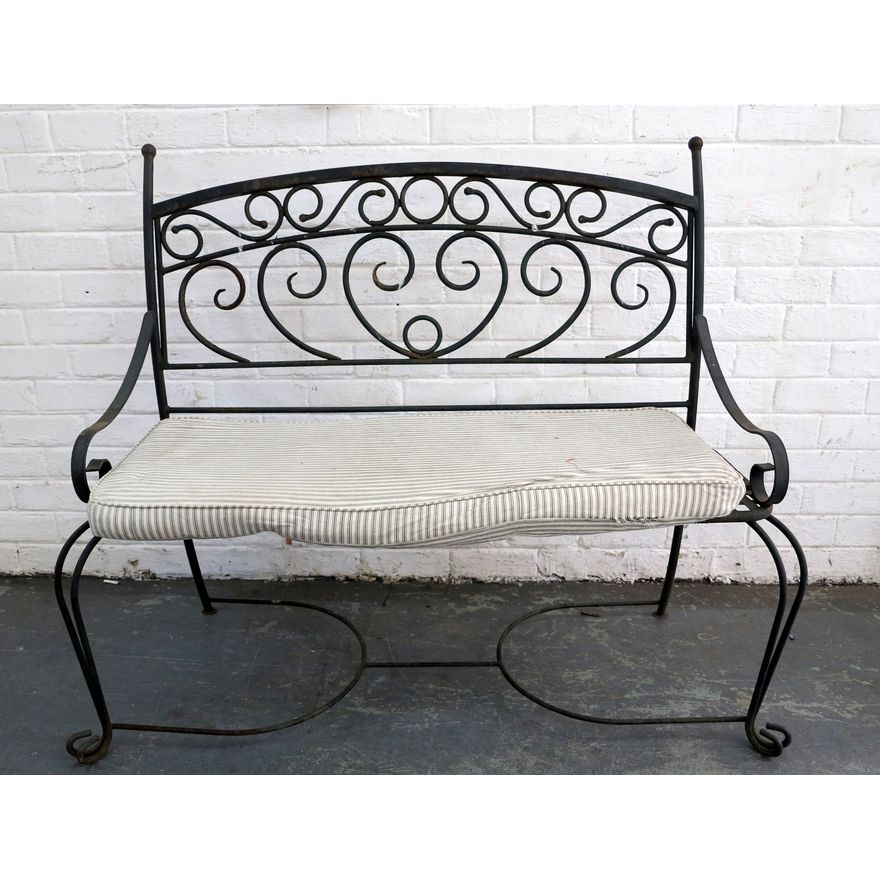 METAL GARDEN BENCH