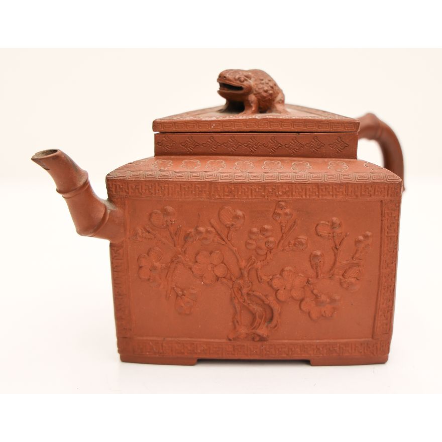 Chinese Export Molded Yixing Teapot