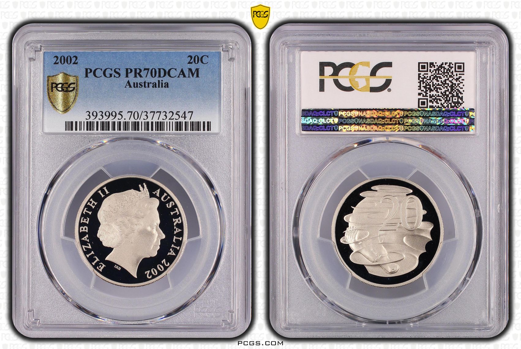 221 · 2002 Australia Twenty Cent, 20c PCGS - PR70DCAM POP 47/0 -547