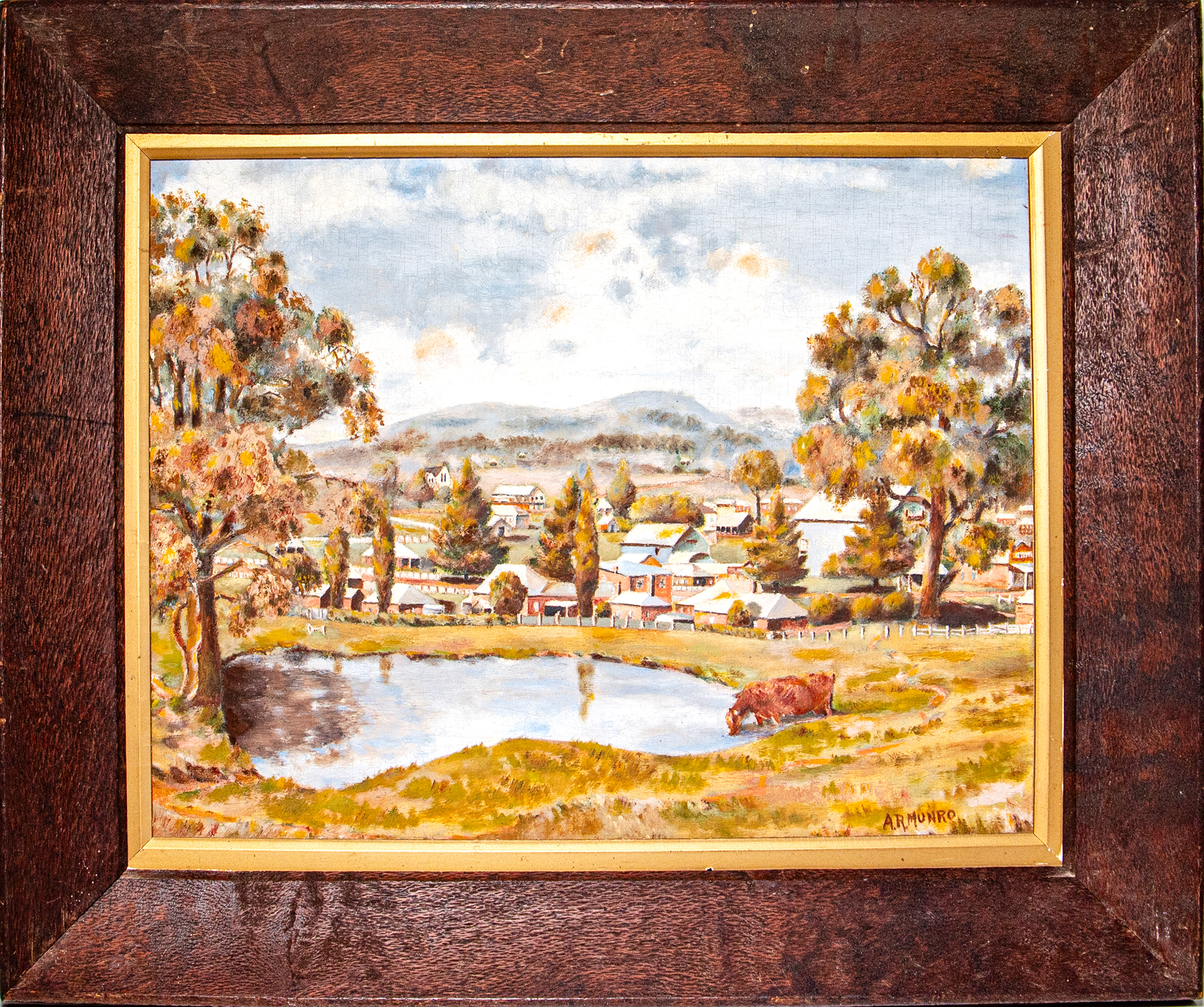 402 · A. R. Munro, Untitled (View of Walcha, NSW)