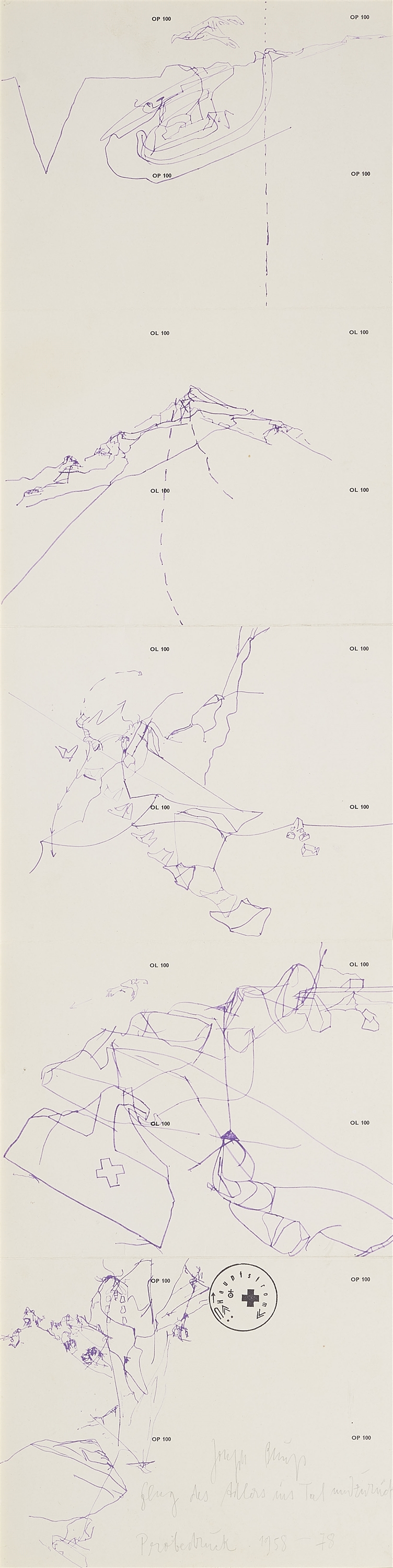 Joseph Beuys Flug des Adlers ins Tal und zurück 1958/1978