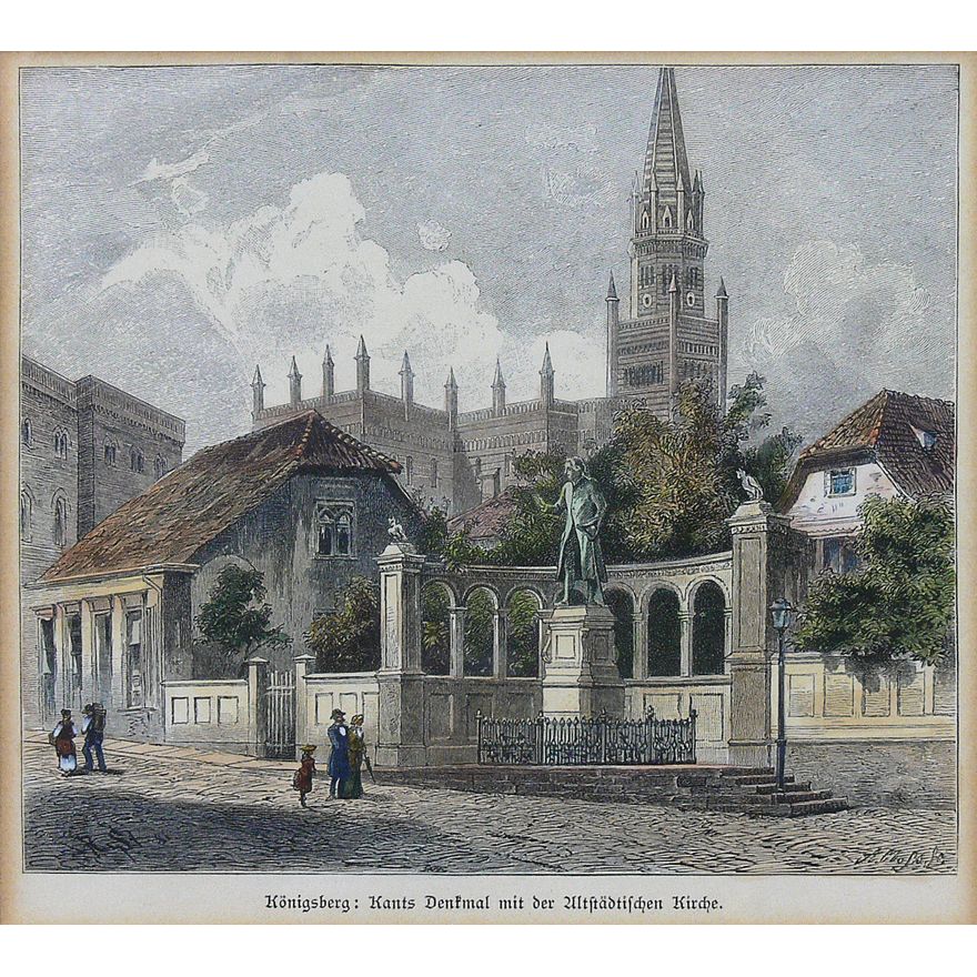 Adolf Closs | Königsberg: Kants Denkmal mit der Altstädtschen Kirche