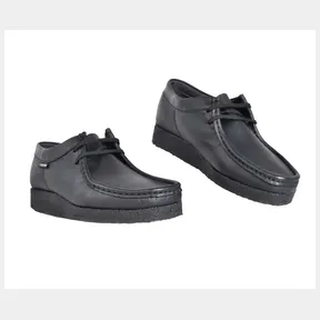 Men Black Leather Grasshoppers Denver Softee Black Men UK 10 |