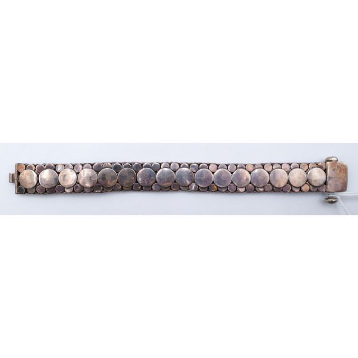 Sterling Modernist Dot Bracelet 7'' - 50 Grams